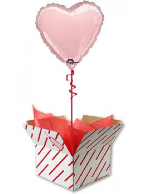 Pink Heart Shaped Helium Balloon