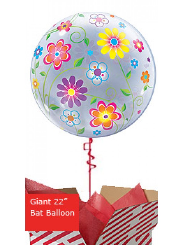 Large Flower Patterns Bubble Balloon