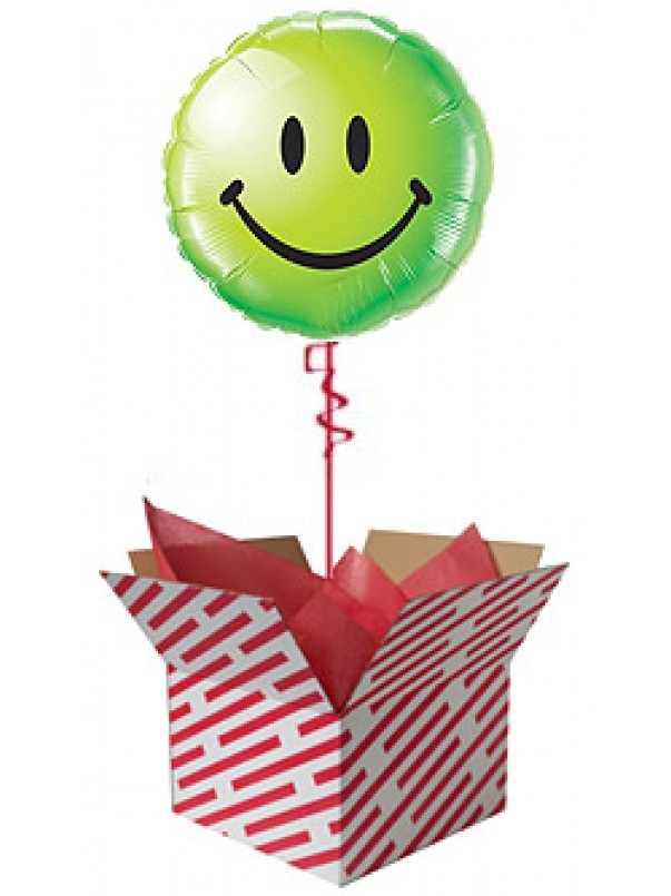  Smiley Face Balloon - Green