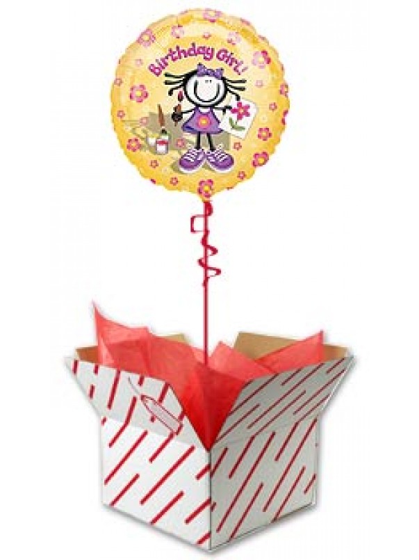  Planet Happy Girl - Order Balloon for Birthday