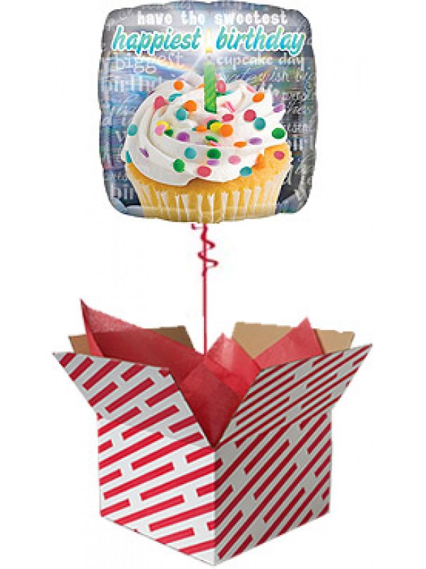  Birthday Cupcake Sprinkles Balloon Delivery