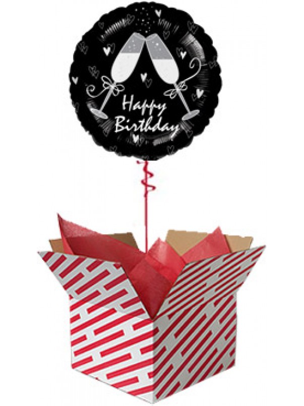 Happy Birthday Toast Balloon Gift