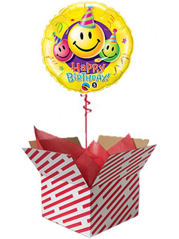 Smiley Faces Birthday Balloon