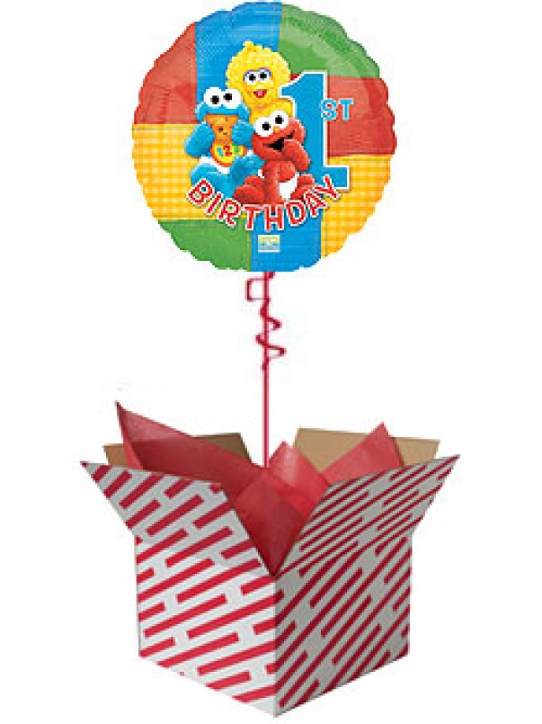 1st Birthday Sesame Street Balloon