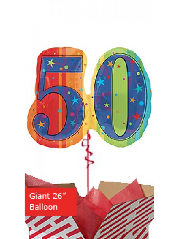 Giant Celebrate 50th Birthday Balloon