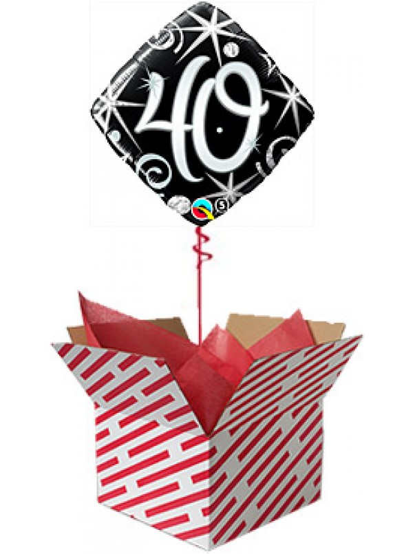 40 Elegant Sparkles Birthday Balloon