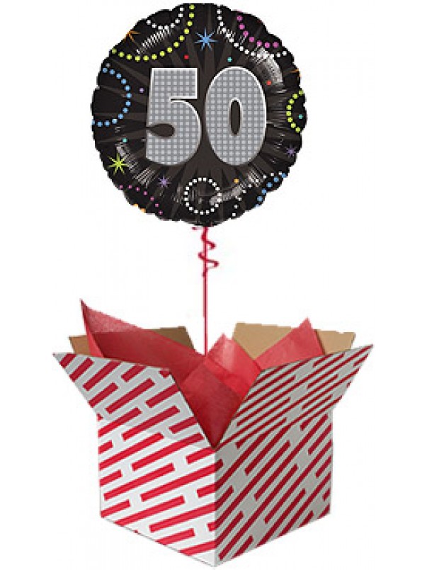 Time to Party 50th Birthday Balloon