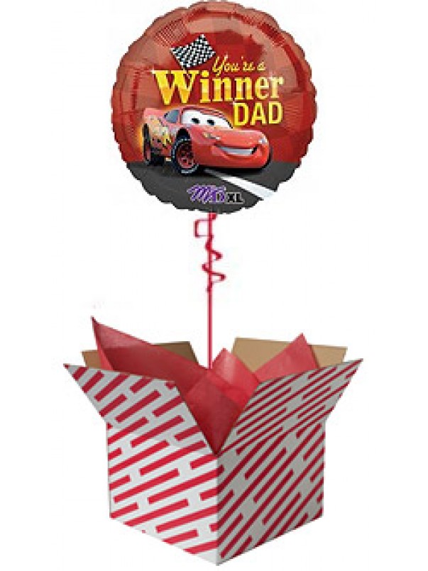 You're A Winner Dad - Cars Balloon