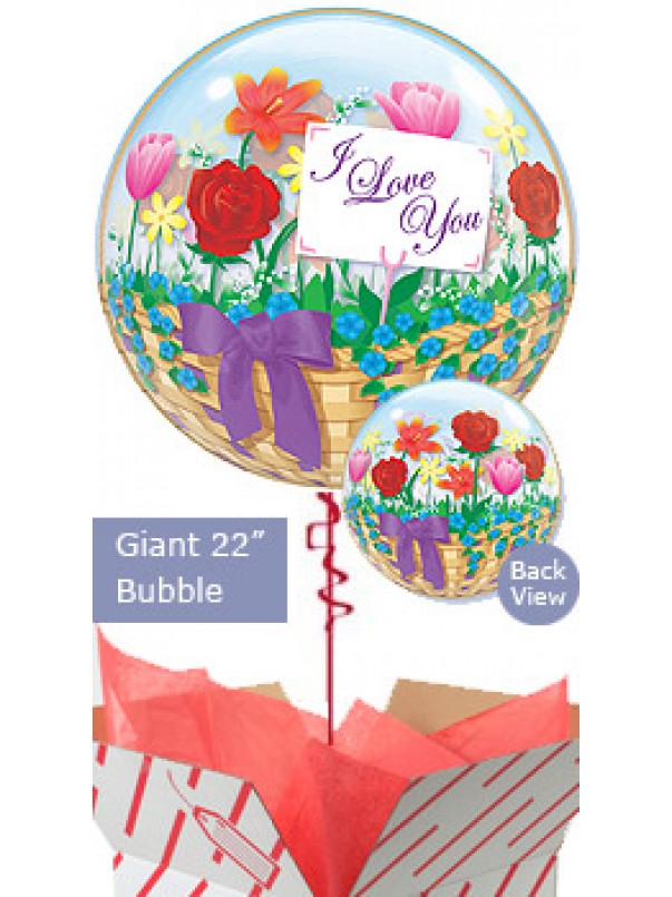  I Love You Flower Basket Balloon