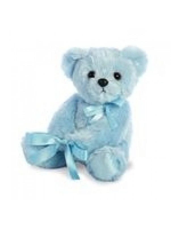 New Baby Boy Blue Teddy (14")