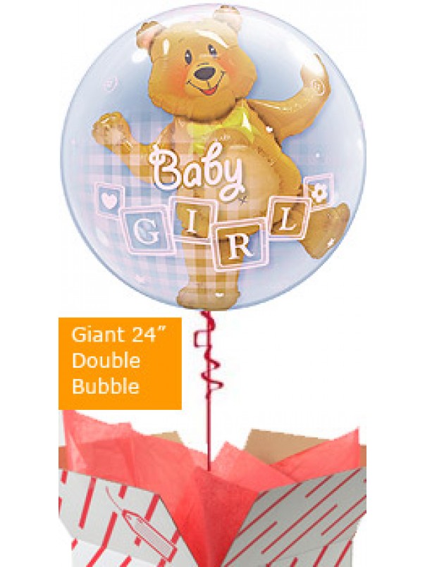  Baby Girl Bear Balloon Gift