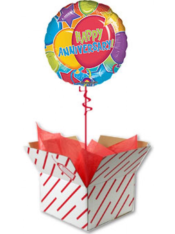 Happy Anniversary Glitter Balloon