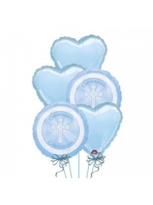 Boys Communion Balloon Bouquet (5)