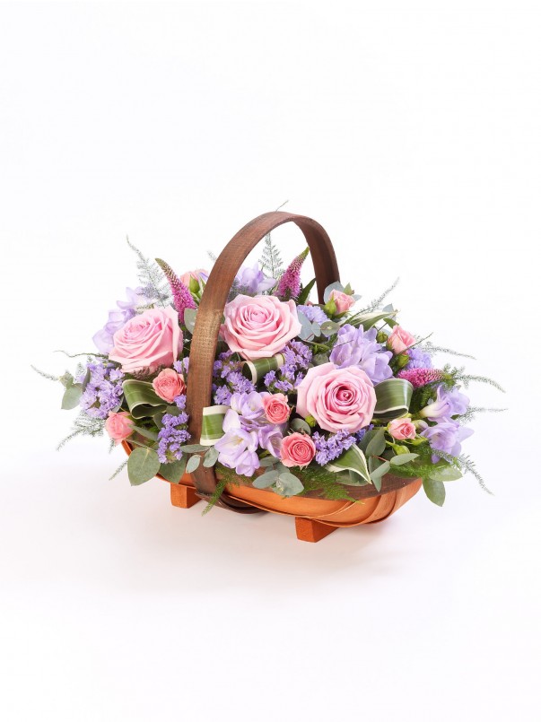 Mixed Basket – Pink & Lilac