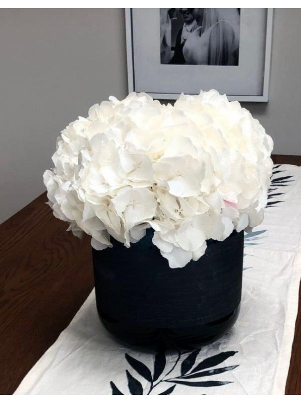 White Hydrangea Hat Box