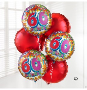60th Special Birthday Balloon Bouquet
