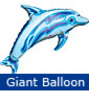 Giant Ocean Blue Dolphin Balloon