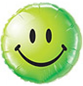  Smiley Face Balloon - Green
