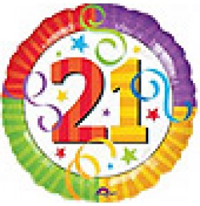  Perfection 21 Birthday Balloon