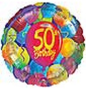 Painted Balloons - 50 Year Old Birthday