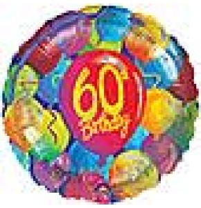 Painted Balloons - 60th Birthday