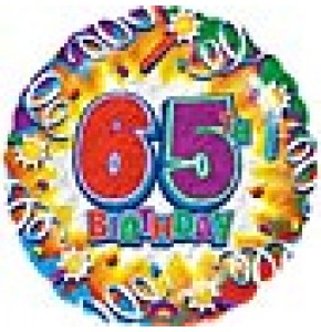  65th Birthday Explosion Balloon