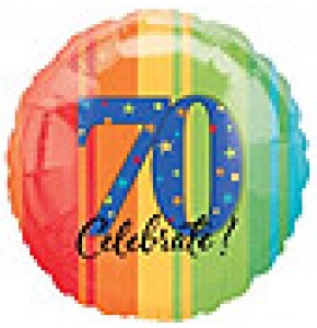 Celebrate 70th Birthday Balloon