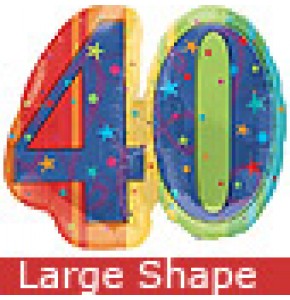 Large Celebrate 40th Birthday Balloon