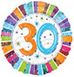 Radiant 30th Birthday Balloon Gift