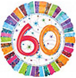 60th Radiant Birthday Balloon