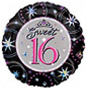 Sweet 16 Sparkle Birthday Balloon