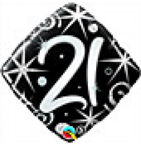 21 Elegant Sparkles Birthday Balloon