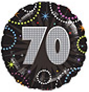 Time To Party 70th Birthday Balloon