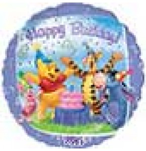  Winnie the Pooh and Friends - Happy Birthday Balloon