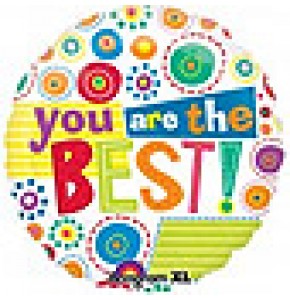 You Are The Best Whimsy Dots Foil Balloon