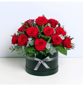 Valentines Roses Hat Box
