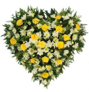 Yellow Heart Wreath