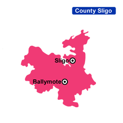 Flower Delivery Sligo Map Areas